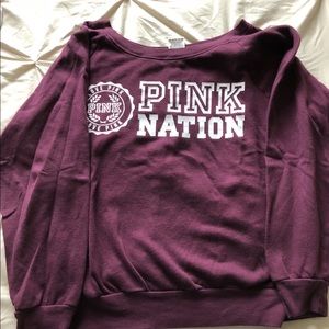 Pink sweatshirt!
